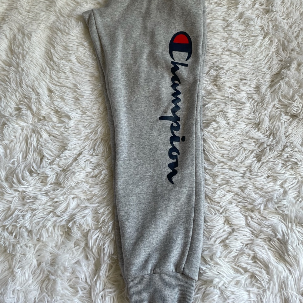 Grey kids Large champion sweatpants